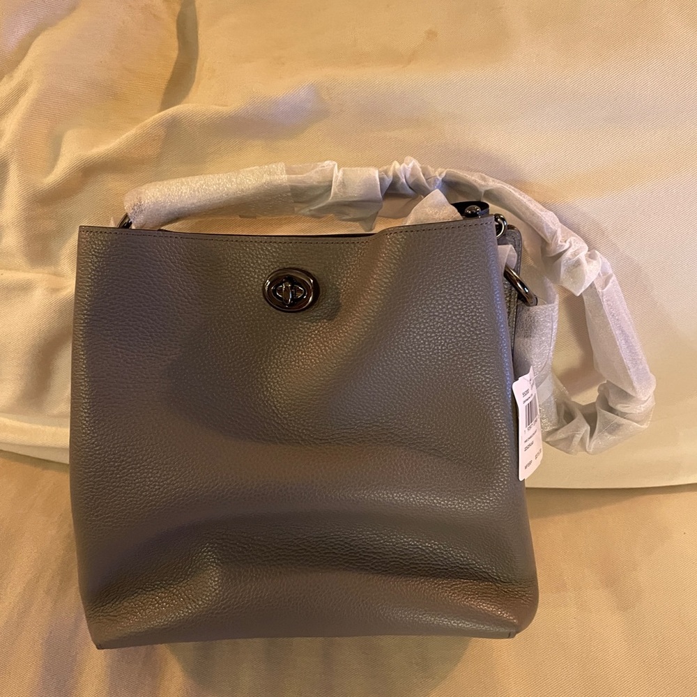 Coach NWT Grey Charlie Bucket Bag